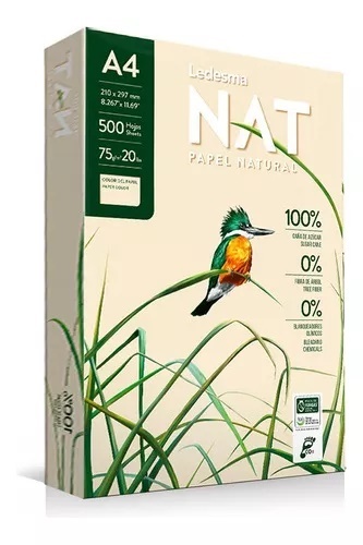 RESMA A4 75 GRS X 500 LEDESMA NATURALEZA