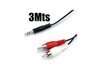 CABLE AUDIO 2 RCA M A 1 PLUG MA 3.0M