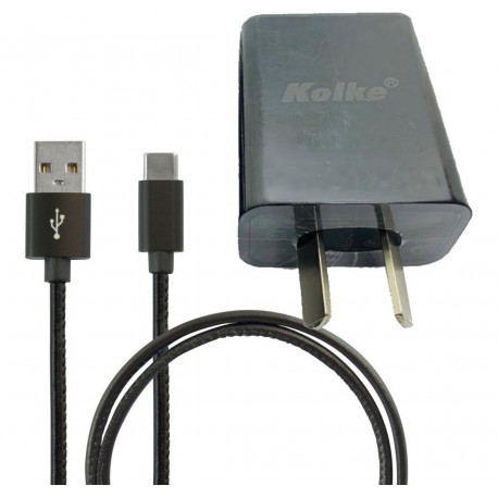 CARGADOR PARA TABLET/TEL TIPO C CON CABLE USB QUALCOMM 12v 1.5a  9v 2a o 6v 3A 18w USBQC3