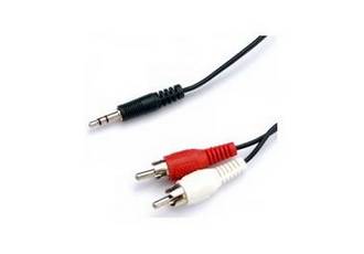 CABLE AUDIO 2 RCA M A 1 PLUG MA 1.5M NM-C25