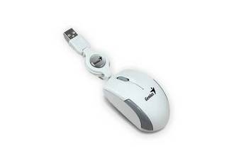 MOUSE USB GENIUS MICROTRAVELER RETRACTIL BLANCO