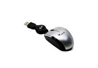 MOUSE USB GENIUS MICROTRAVELER RETRACTIL SILVER