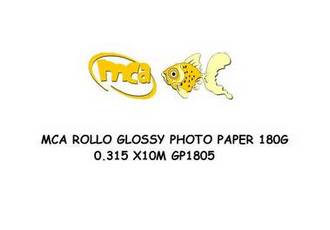 MCA ROLLO GLOSSY PHOTO PAPER 180G 0.315X10M GP1805
