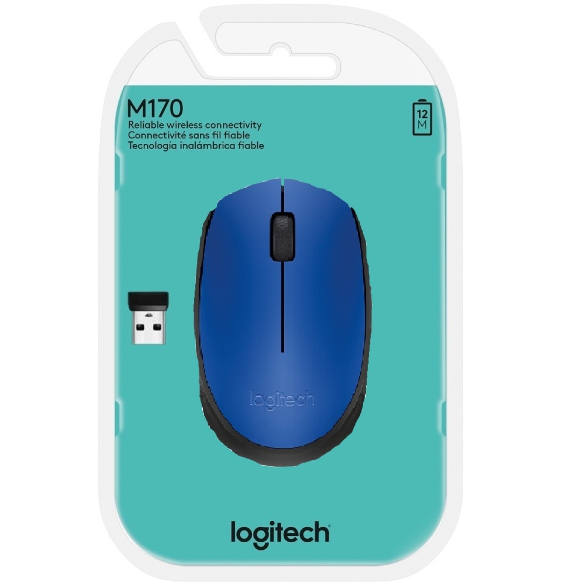 MOUSE USB WIRELESS LOGITECH M170 BLUE INALAMBRICO