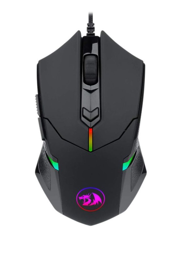 MOUSE GAMER REDRAGON CENTROPHORUS M601 NEGRO RGB USB 7200 DPI