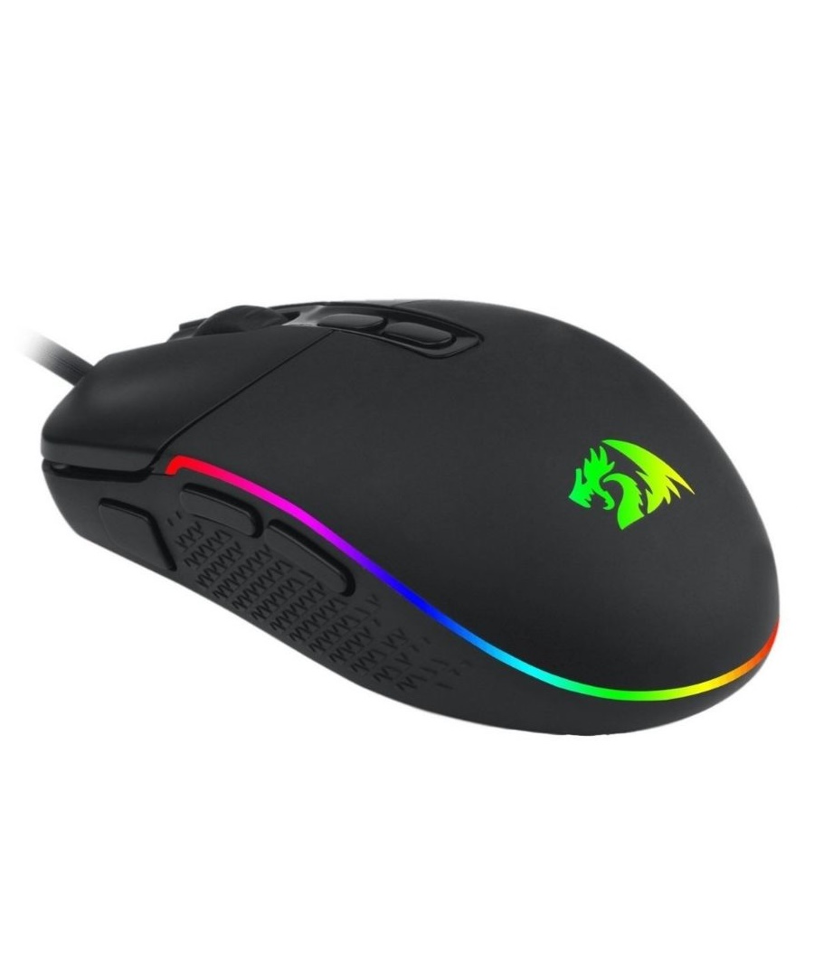 MOUSE GAMER REDRAGON INVADER M719 NEGRO RGB USB 10000 DPI