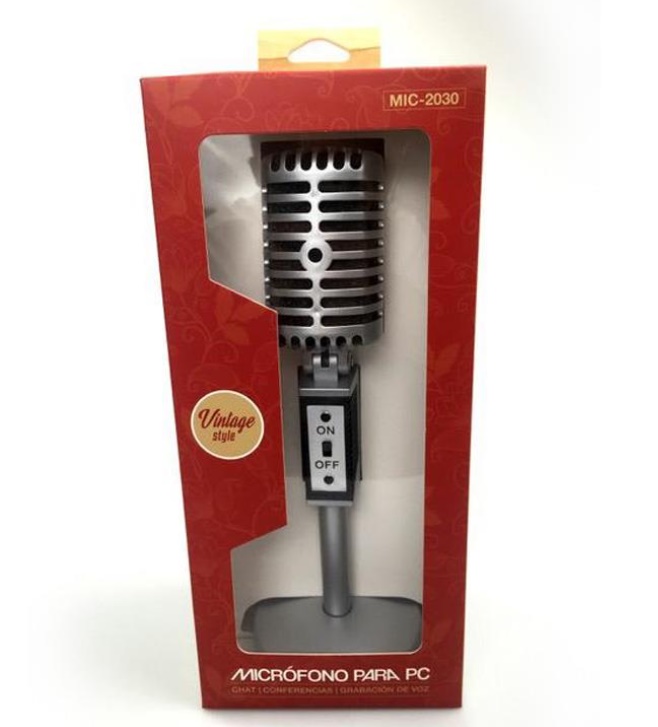 MICROFONO RETRO MULTIMEDIA MIC-2030