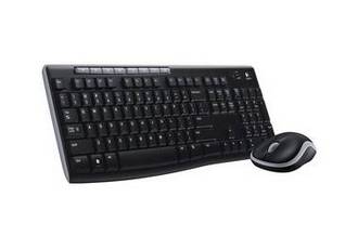TEC+MOUSE WIRELESS LOGITECH MK270 BLACK