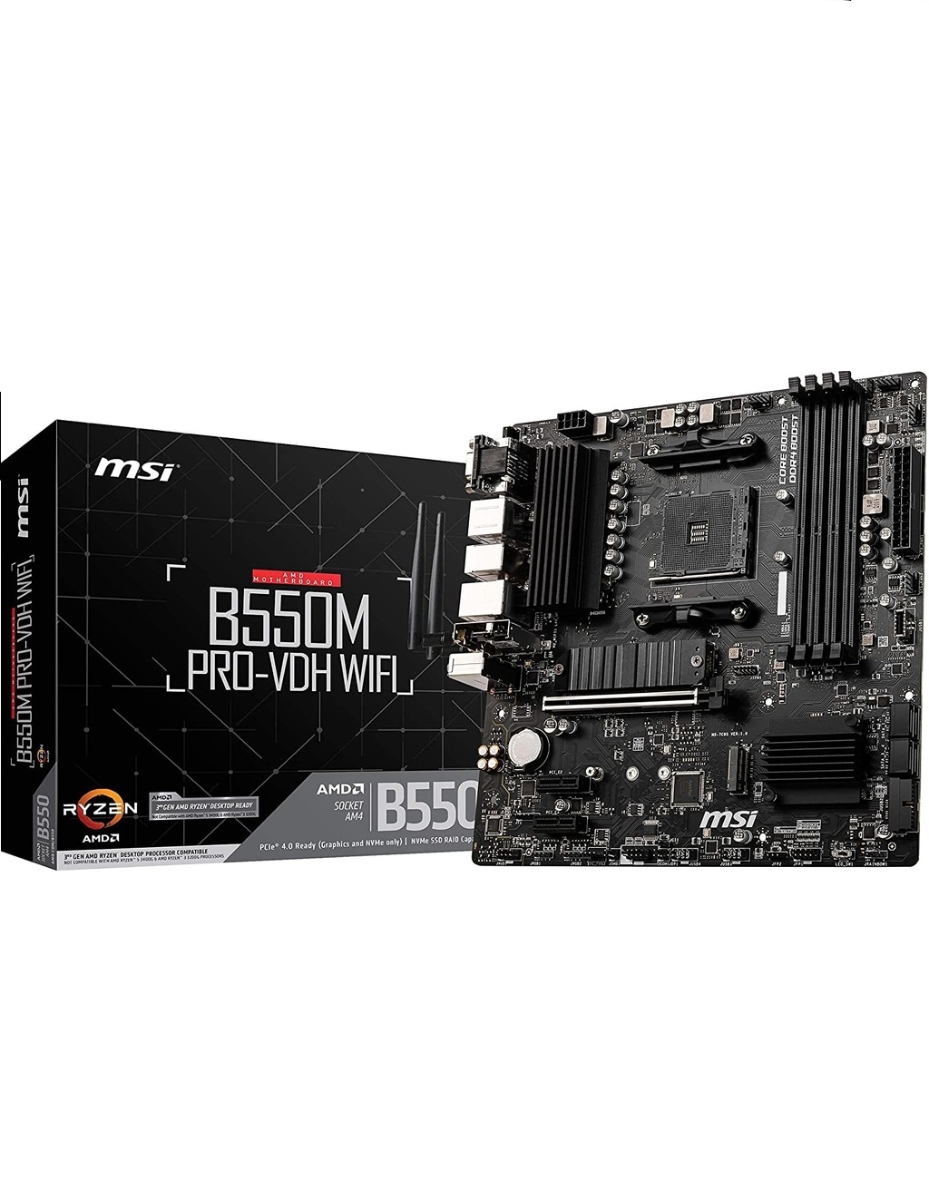 MOTHER AM4 MSI B550M-A PRO AM4 SOLO RYZEN 3GENy5GEN