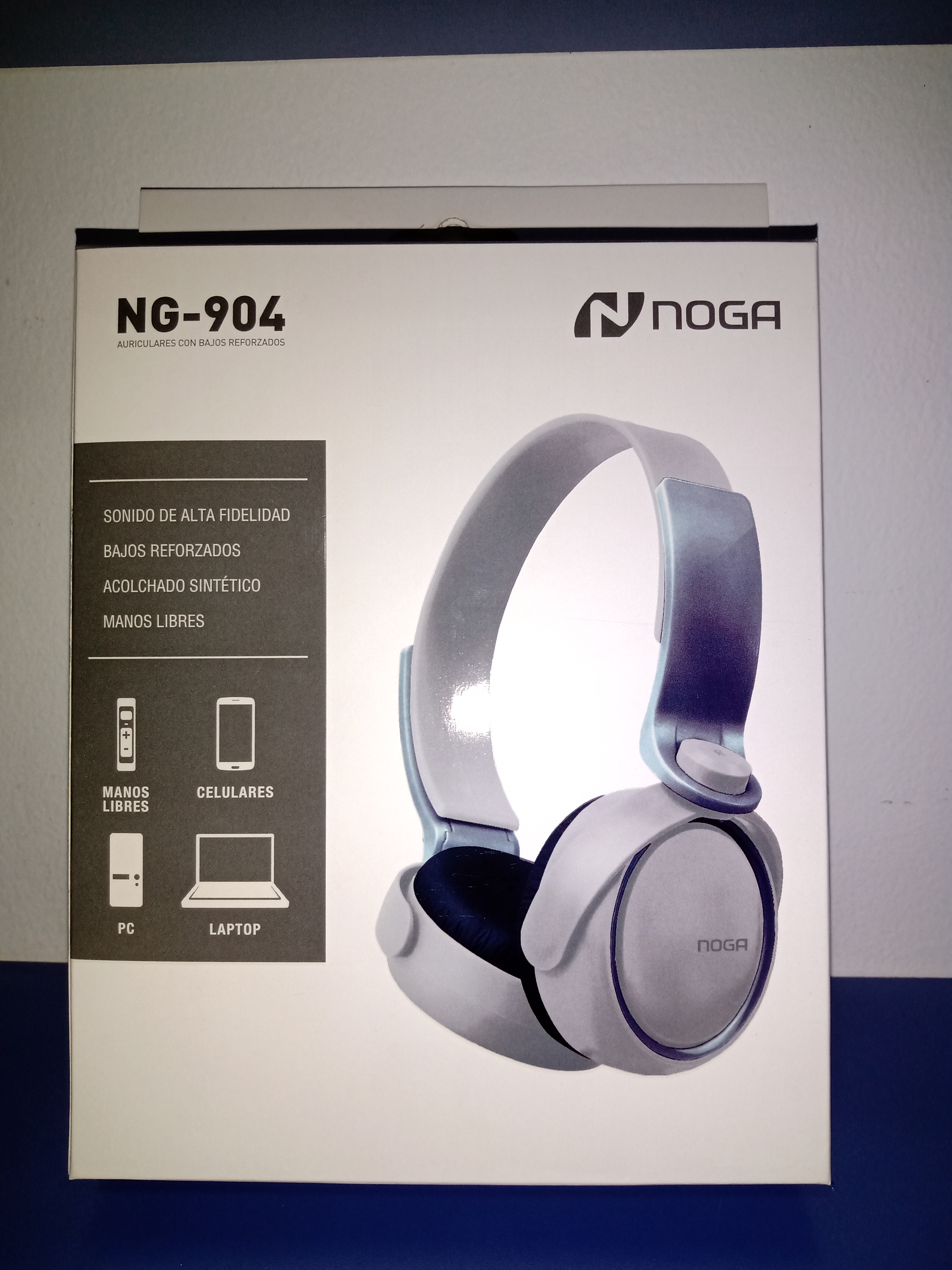 AURICULAR NOGA NG-904 GRIS MANOS LIBRES CELULAR PS4