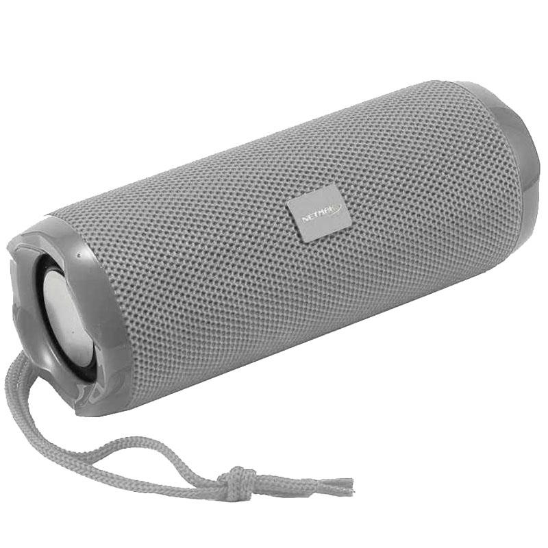 PARLANTE BLUETOOTH NETMAK NM-FLOW GRIS 10W