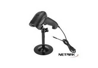 LECTOR DE CODIGO BARRAS CON SOPORTE USB 1D NM-LC401S