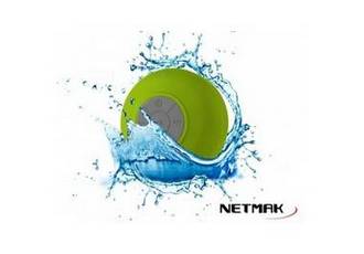 PARLANTE DUCHA BLUETOOTH NETMAK NM-SPLASH GREEN RED YELLOW