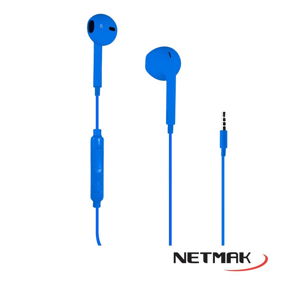 AURIC. URBAN STYLE MANOS LIBRES IN EAR AZUL NM-UR70