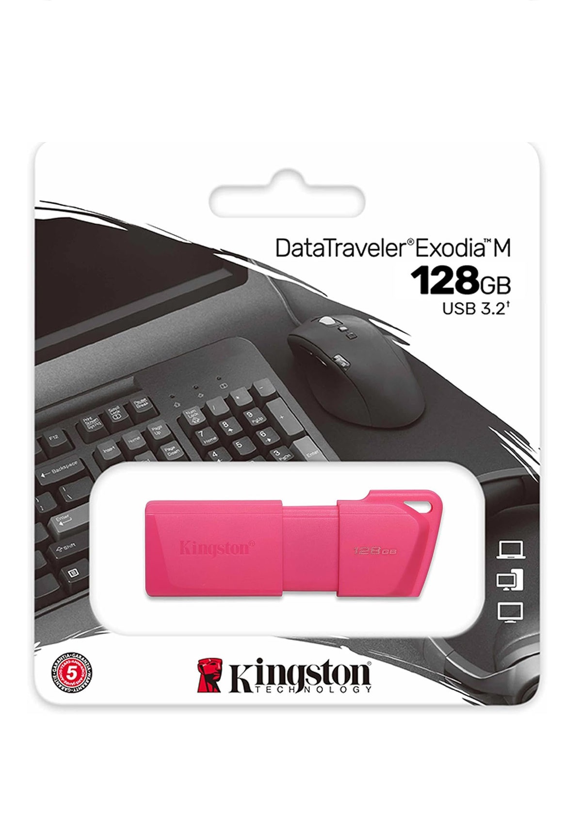 PENDRIVE 128GB USB KINGSTON 3.2 COLORES VARIOS