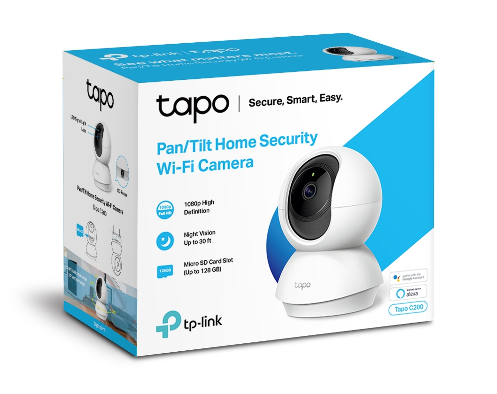 CAMARA IP TPLINK TAPO C200 DIA/NOCHE SD WIFI