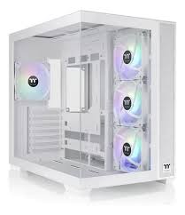 GABINETE GAMER THERMALTAKE VIEW 380 WHITE FAN ARGB X4 SIN FUENTE