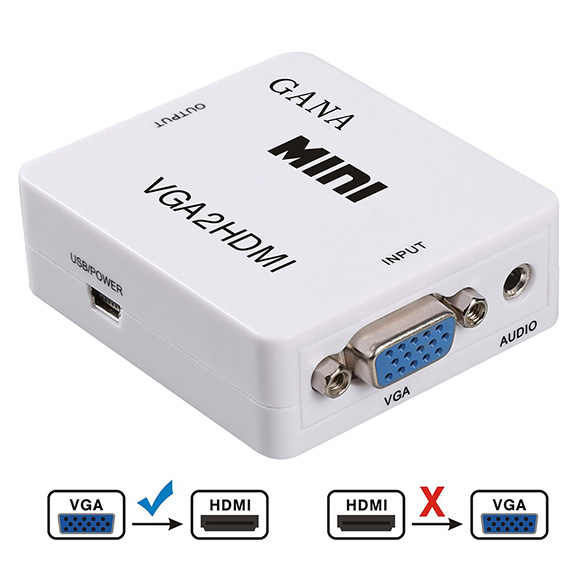 ADAPTADOR VGA a HDMI SIN ALIMENTACION INTCO 09-031B NM-HD2